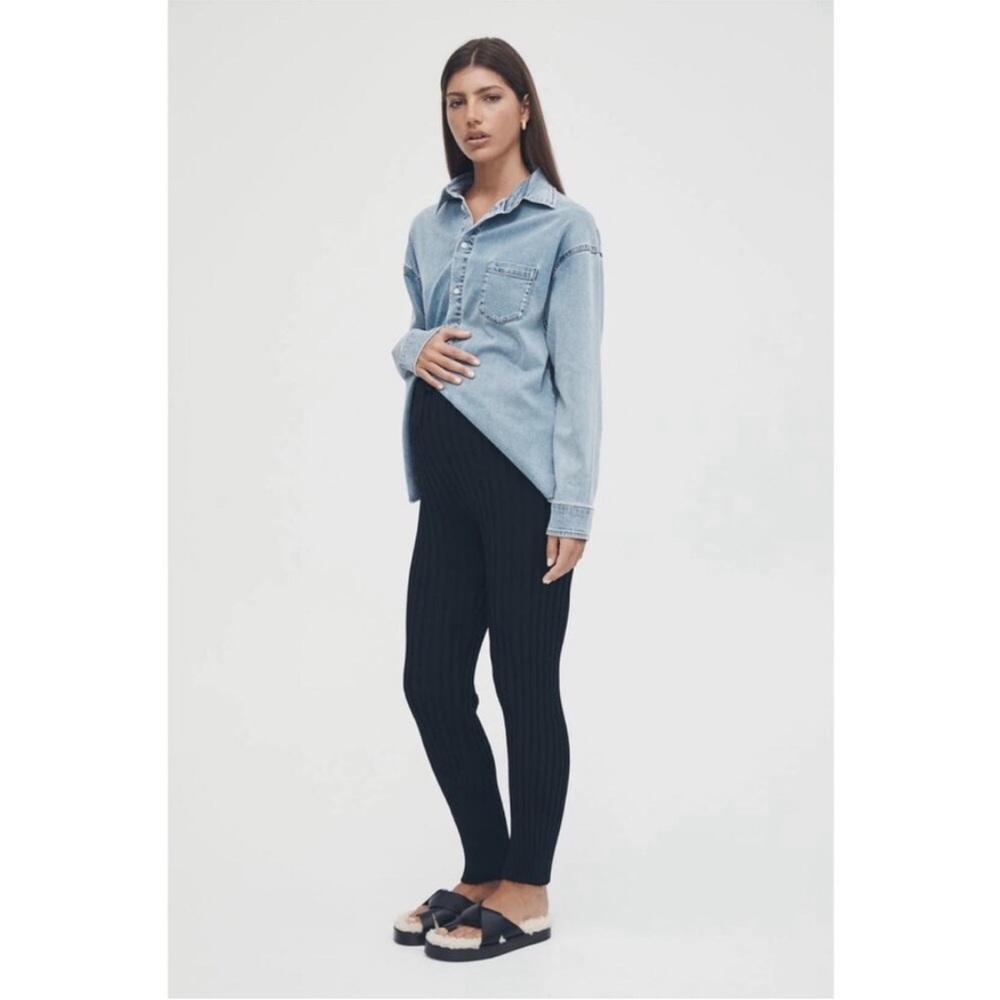 Legoe Heritage | maternity ribbed luxe pants | small